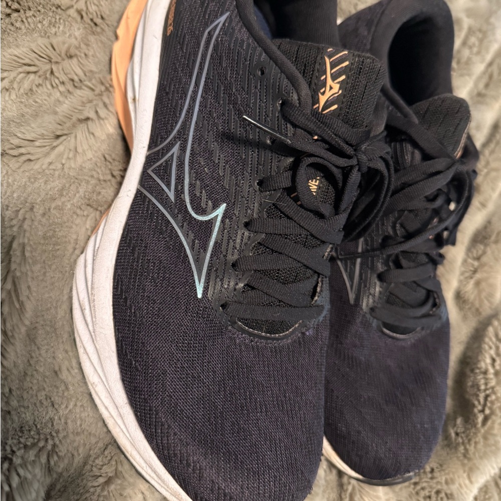 Mizuno Wave rider 26 Black/Dark Purple Running Shoes